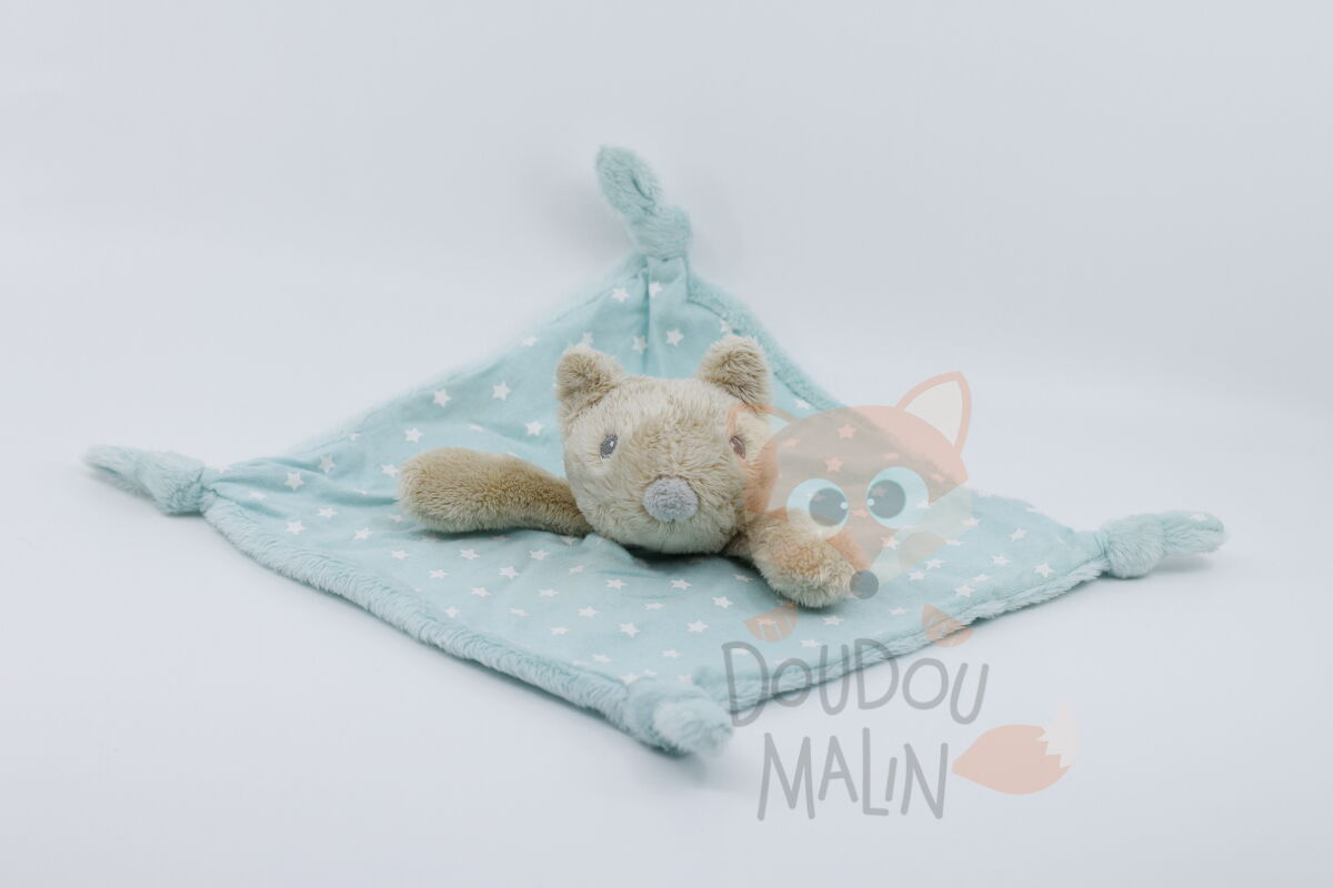   - plat renard vert bleu étoile 25 cm 